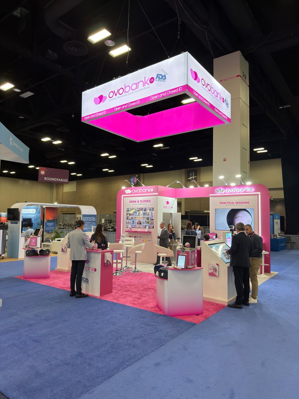 trade show booth for spanish exhibitors